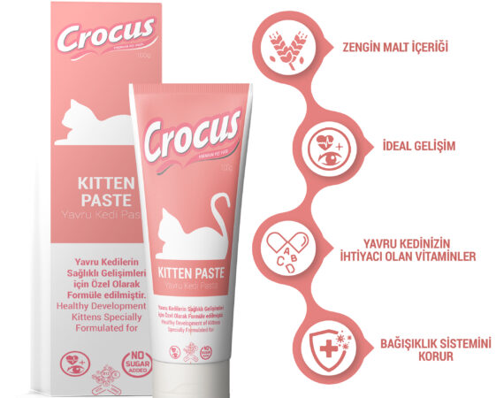 Crocus Kedi Kitten Malt Macunu 100 Gram - CROCUS -