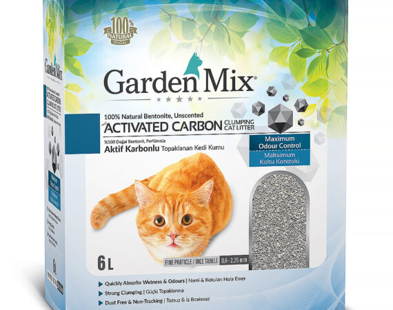 Gardenmix Bentonit Aktif Karbonlu Kedi Kumu 6 Lt - GARDEN MIX BENTONIT -