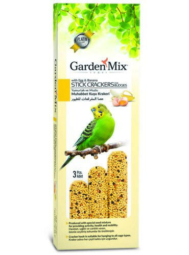 Gardenmix Platin Muzlu Yumurtalı Kuş Krakeri 3lü - GARDEN MIX -