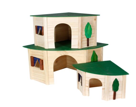 Karlıe Ahşap Kemirgen Evi 18x18x13cm - KARLIE -