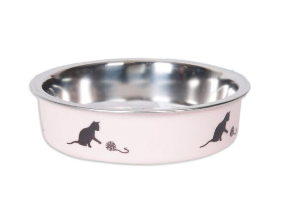 Karlıe Çelik Kedi Mama Kabı Pembe 160ml - KARLIE -