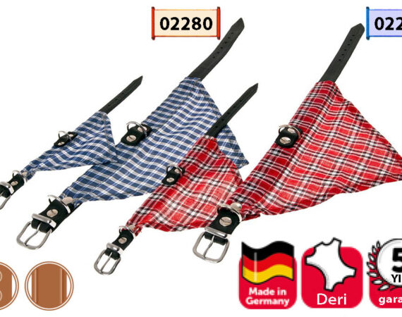 Karlıe Deri Bandanalı Boyun Tasma 37cm Mavi - KARLIE -