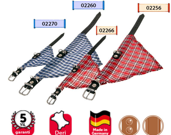 Karlıe Deri Bandanalı Boyun Tasması 32cm Mavi - KARLIE -