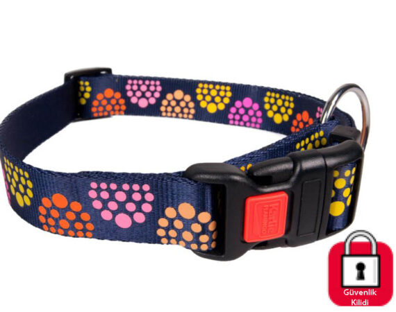 Karlıe Kilitli Boyun Tasma S 30-45cm 15mm Mavi - KARLIE -