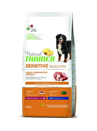 N.t Dog Sensıtıve No Gluten Med&max Adlt Duck12 Kg - NATURAL TRAINER -