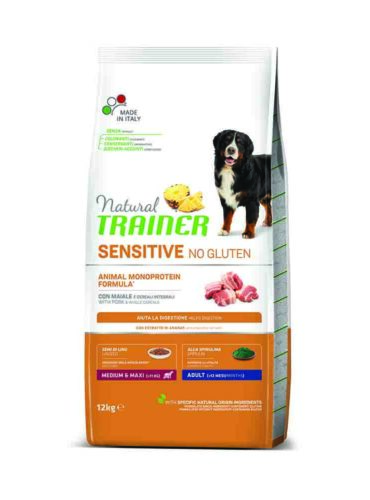 N.t Dog Sensıtıve No Gluten Med&max Adlt Pork12 Kg - NATURAL TRAINER -