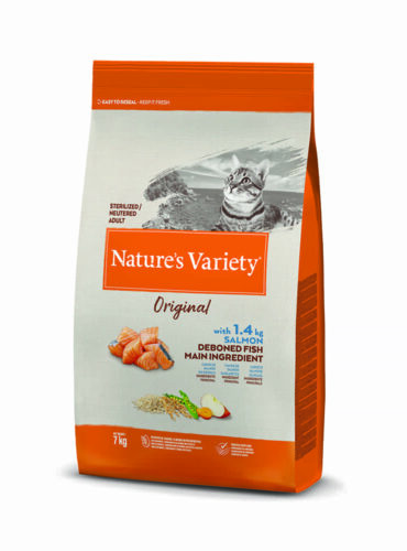 Natures Variety Cat Sterılızed Salmon 7kg - NATURES VARIETY -