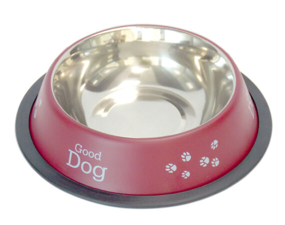 Tommy Patili Renkli Köpek Çelik Mama Kabı 16 Oz - TOMMY -