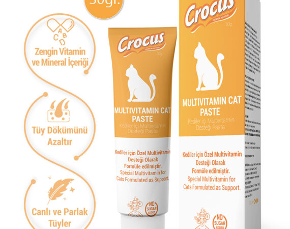 Crocus Kedi Multivitamin Macun 30 Gram - CROCUS -