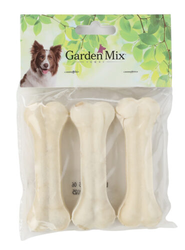 Gardenmix Sütlü Deri Kemik 10 Cm 40-45 G3 Lü Paket - GARDEN MIX -