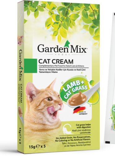 Garden Mıx Kedi Kreması Kuzu+kedi Otu 15gr*5 - GARDEN MIX -