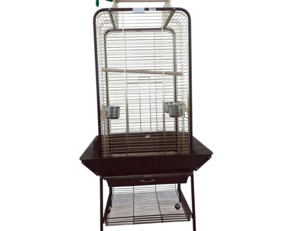 Dayang Papağan Eğitim Kafesi Ayaklı 59x59x152cm Siyah - DAYANG -
