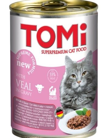 Tomi Kedi Buzağı Etli Yaş Mama 400g - TOMİ -