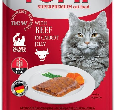 Tomi Kedi Dana Eti Ve Havuç Tahılsız Pouch Mama 100gr(pate) - TOMİ -