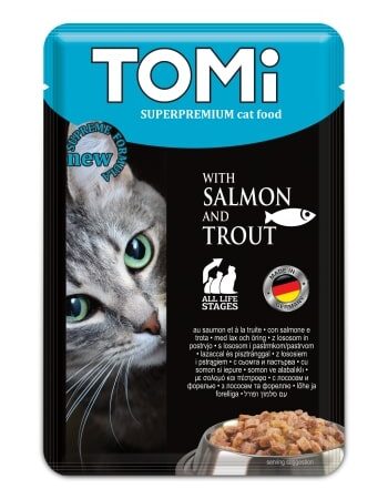 Tomi Kedi Somon & Alabalık Pouch Mama 100gr - TOMİ -